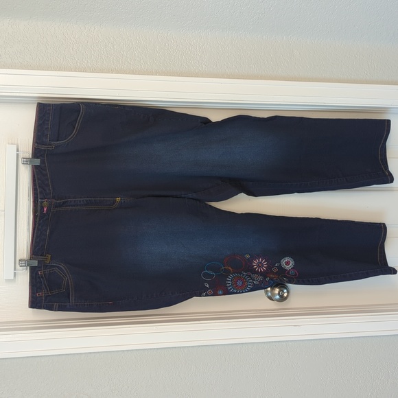 Tallissime jeans embroidered size 24W - Picture 7 of 11